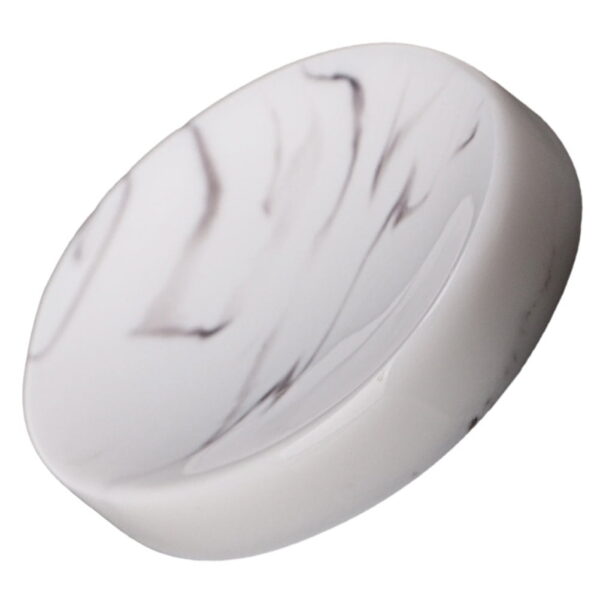 Guichaokj Bar Soap Holder for Shower Marble Dish Tray Home Accents Decor Dishes Bathroom Container White