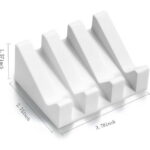 Hancelant Silicone Self Draining Waterfall Soap Dish and Holder 2 Counts