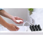 Hancelant Silicone Self Draining Waterfall Soap Dish and Holder 2 Counts