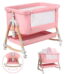 HARPPA 3 in 1 Baby Bassinet Bedside Sleeper for Infant Girls Aged 0-5 Months, Pink