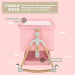 HARPPA 3 in 1 Baby Bassinet Bedside Sleeper for Infant Girls Aged 0-5 Months, Pink