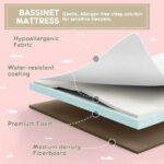 HARPPA 3 in 1 Baby Bassinet Bedside Sleeper for Infant Girls Aged 0-5 Months, Pink