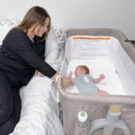 HARPPA 3-in-1 Baby Bassinet Bedside Sleeper, Khaki