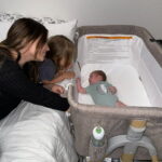 HARPPA 3-in-1 Baby Bassinet Bedside Sleeper, Khaki