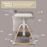 HARPPA 3-in-1 Baby Bassinet Bedside Sleeper, Khaki