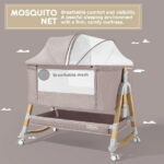 HARPPA 3-in-1 Baby Bassinet Bedside Sleeper, Khaki