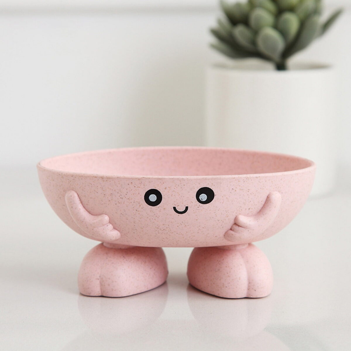 HengDidi Modern Leaf Soap Dish - Self-Draining Bathroom Organizer, Minimalist Design for Bar Soap & Sponges