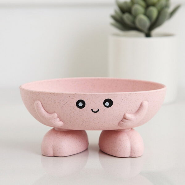 HengDidi Modern Leaf Soap Dish - Self-Draining Bathroom Organizer, Minimalist Design for Bar Soap & Sponges