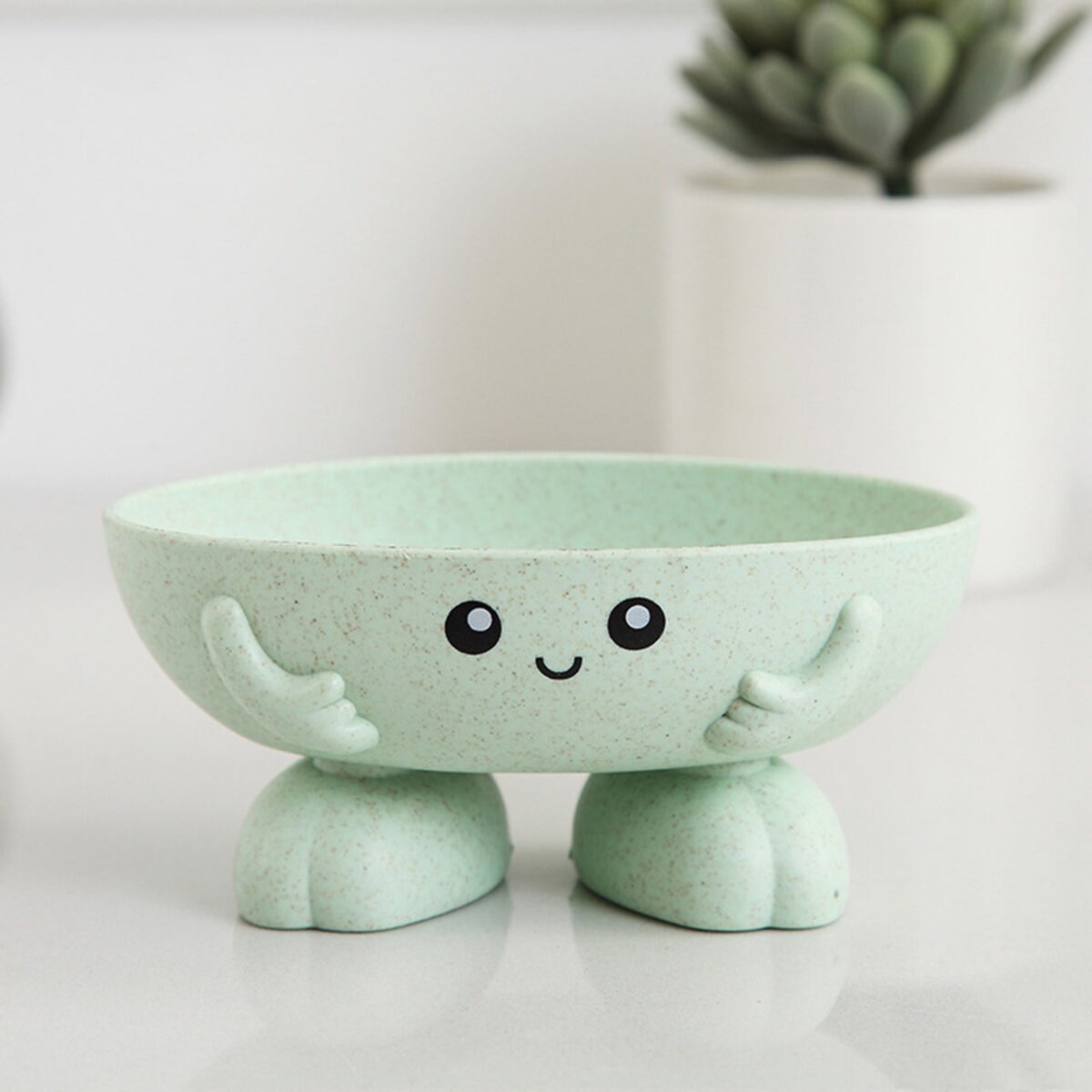 HengDidi Modern Leaf Soap Dish - Self-Draining Bathroom Organizer, Minimalist Design for Bar Soap & Sponges
