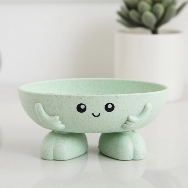 HengDidi Modern Leaf Soap Dish - Self-Draining Bathroom Organizer, Minimalist Design for Bar Soap & Sponges