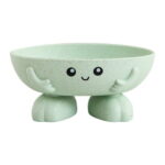 HengDidi Modern Leaf Soap Dish - Self-Draining Bathroom Organizer, Minimalist Design for Bar Soap & Sponges