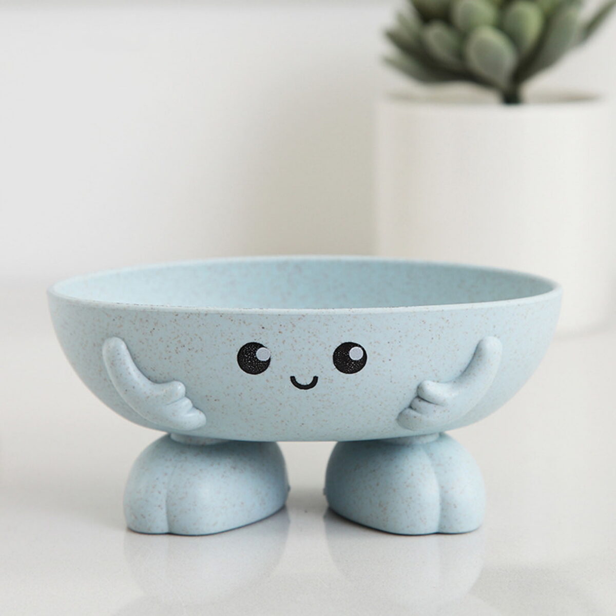 HengDidi Modern Leaf Soap Dish - Self-Draining Bathroom Organizer, Minimalist Design for Bar Soap & Sponges