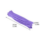 HongHeng 100 Pieces Pipe Cleaners Chenille Stem, Solid Color Pipe Cleaners Set for Pipe Cleaners DIY Arts Crafts Decorations, Chenille Stems Pipe Cleaners