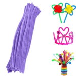 HongHeng 100 Pieces Pipe Cleaners Chenille Stem, Solid Color Pipe Cleaners Set for Pipe Cleaners DIY Arts Crafts Decorations, Chenille Stems Pipe Cleaners