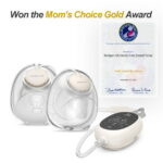 Horigen D6 Milk White Electric Hands Free Breast Pump Wearable Lower Noise Breastfeeding Strong Suction 180ml/6oz