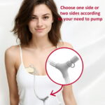 Horigen D6 Milk White Electric Hands Free Breast Pump Wearable Lower Noise Breastfeeding Strong Suction 180ml/6oz