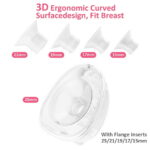 Horigen D6 Pink Electric Wearable Handheld Breast Pump Silent Strong Suction 180ml/6oz