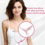 Horigen D6 Pink Electric Wearable Handheld Breast Pump Silent Strong Suction 180ml/6oz