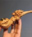 Hotpom Handmade Pipe, Natural Wood Pipe with Unique Carvings, Collector's Item Gift for Collectors, High-quality Craftsmanship Lightweight & Portable for Home