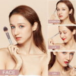 Huauoo Makeup Brush Set 20 Pcs, Foundation Powder Concealers Eye Shadows Blush Makeup Brushes