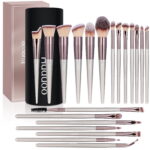 Huauoo Makeup Brush Set 20 Pcs, Foundation Powder Concealers Eye Shadows Blush Makeup Brushes