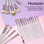 Huauoo Makeup Brush Set 20 Pcs, Foundation Powder Concealers Eye Shadows Blush Makeup Brushes