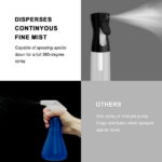 Huauoo Plastic Spray Bottles 2 Pack, Stream Water Bottle for Cleaning Solutions, Plants, Pet, Essential Oils, Hair, Cooking