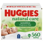 Huggies Natural Care Sensitive Baby Wipes, Unscented, 10 Pack, 560 Total Ct (Select for More)