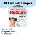 Huggies Snug & Dry Baby Diapers, Size 5 (27+ lbs), 84 Count (Select for More)