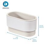 iDesign Adhesive Soap Dish – Orleans Collection - Coconut/White