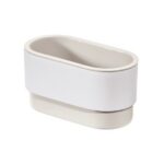 iDesign Adhesive Soap Dish – Orleans Collection - Coconut/White