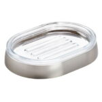 iDesign Haley Bar Soap Dish, Brushed