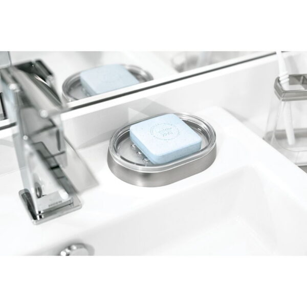 iDesign Haley Bar Soap Dish, Brushed