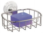iDesign Reo Stainless Steel Power Lock Soap Dish
