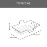 ITSELFER 2pcs Bathroom Kitchen Soap Dishes Single-layer Stainless Steel Soap Dish Soap Holder