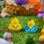 Joyfy 15 Pcs Rubber Ducks, Random Assortment Mini Rubber Duckie Toys with Mesh Carry Bag for Kids Baby Bath Shower Toys, Birthday Gifts, Summer Beach Pool Activity, Party Favors