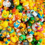 Joyfy 30 Pcs Rubber Ducks, Random Assortment Mini Rubber Duckie Toys for Kids Baby Bath Pool Toys, Christmas & Birthday Gifts, Party Favors for Halloween, Easter Egg Fillers