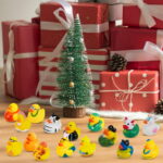 Joyfy 60 Pcs Rubber Ducks for Jeep, Mini Rubber Duckie Toys with Mesh Carry Bag for Kids Baby Bath Shower Toys, Christmas & Birthday Gifts, Halloween Party Favors, Easter Egg...