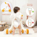 JoyStone 2-in-1 Baby Walker and Learning Push Toy with Music Table, for Toddlers 6–18 Months