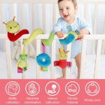Keyohome Kid Baby Crib Cot Pram Hanging Rattles Spiral Stroller and Car Seat Toy with Ringing Bell