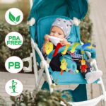 Keyohome Kid Baby Crib Cot Pram Hanging Rattles Spiral Stroller and Car Seat Toy with Ringing Bell