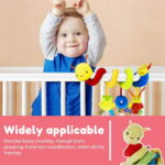 Keyohome Kid Baby Crib Cot Pram Hanging Rattles Spiral Stroller and Car Seat Toy with Ringing Bell