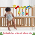 Keyohome Kid Baby Crib Cot Pram Hanging Rattles Spiral Stroller and Car Seat Toy with Ringing Bell