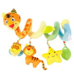Keyohome Spiral Car Seat Toy,Stroller Activity Toy,Baby Sensory Toys,Crib Hanging Rattles Toys with Ringing Bell for Babies Boys and Girls