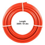 KFFKFF 1/2 inch X 300 Feet Pex Tube Coil - EVOH PEX-B Pipe for Residential Commercial Radiant Floor Heating Pex Pipe (1/2" O2-Barrier, 300Ft/Red) Oxygen O2 Barrier PEX Tubing