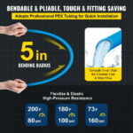 KFFKFF Potable Water Pex Tubing PEX Pipe 2 Rolls of 1/2 Inch X 100 Feet Flexible Water Pipe Tubing