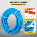 KFFKFF Potable Water Pex Tubing PEX Pipe 2 Rolls of 1/2 Inch X 100 Feet Flexible Water Pipe Tubing
