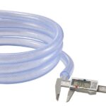 KFFKFF Woven Transparent Vinyl Tube, 3/4" Inner Diameter x 19/20" Outer Diameter, 10FT PVC Plastic Tube, Bendable and Trimmable Clear Pipe, 1/10 in Wall Density, Durable PVC...