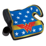 KidsEmbrace DC Comics Wonder Woman Backless Toddler Booster Car Seat, Blue, Girls