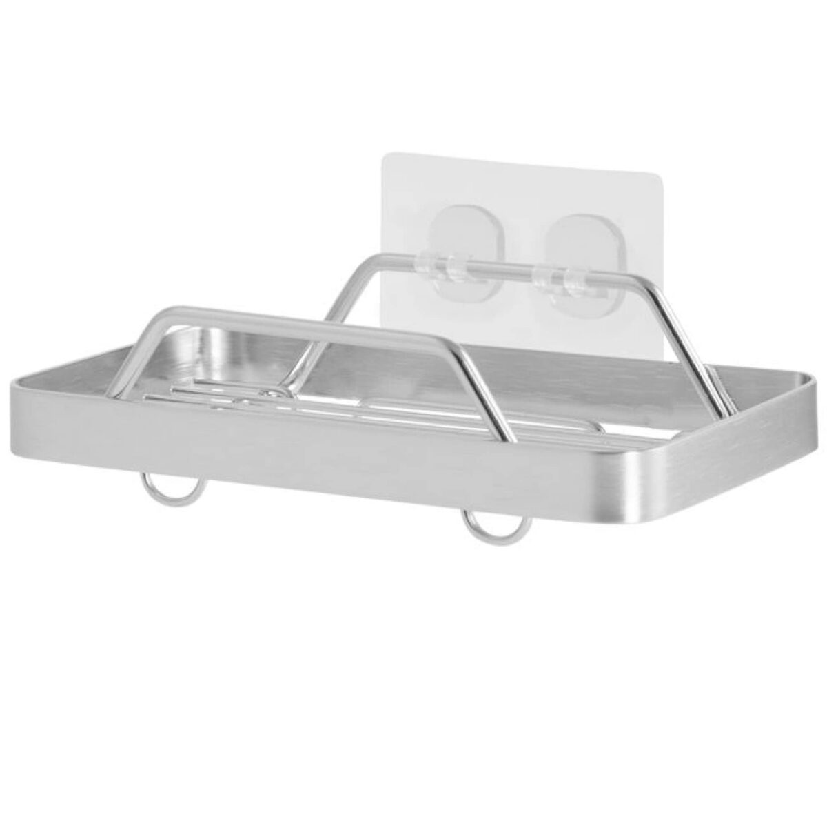 KINCMAX Bathroom Soap Dish & Sponge Holder Stainless Steel Bathroom Organizer, Silver